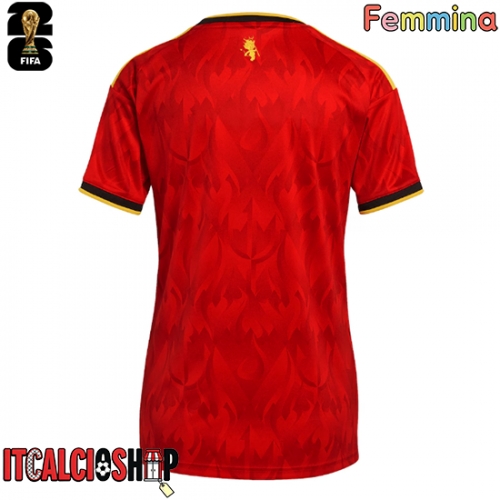 Belgio Prima Maglia Femmina Mondiali 2026 Manica Corta